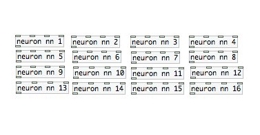 Neuron nn, patch Puredata