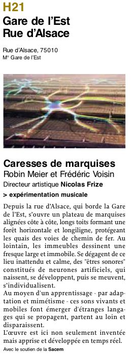 note de programme